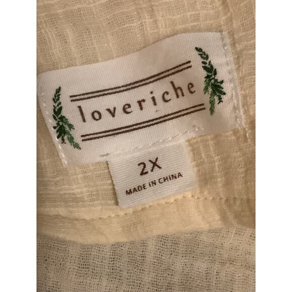 Loveriche Light weight Jacket Blazer 2X Gauzy Coastal Grandma Lagenlook - Picture 4 of 7